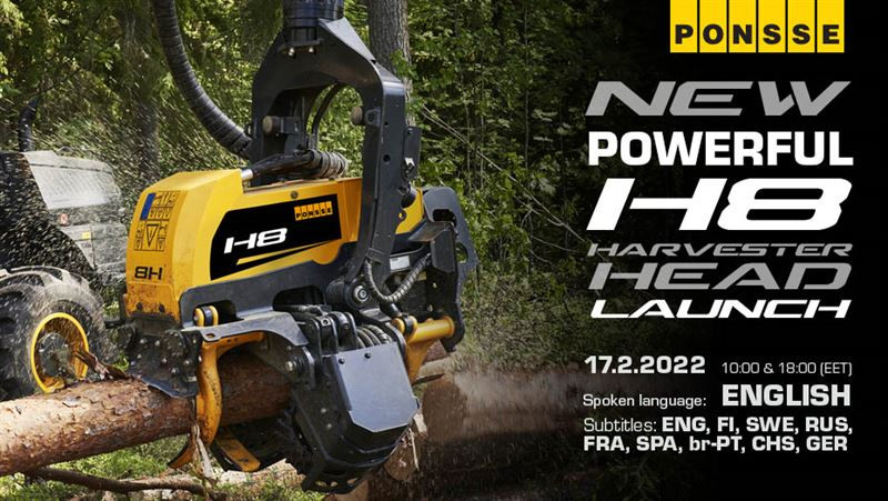 В Ponsse проведут онлайн-презентацию харвестерной головки нового поколения