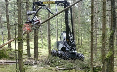 Malwa представила на выставке Elmia Wood прототип восьмиколесного харвестера