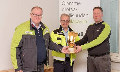 Лесопильный завод Mets&auml; Fibre в Лаппеенранте стал самым безопасным заводом группы в 2022 году