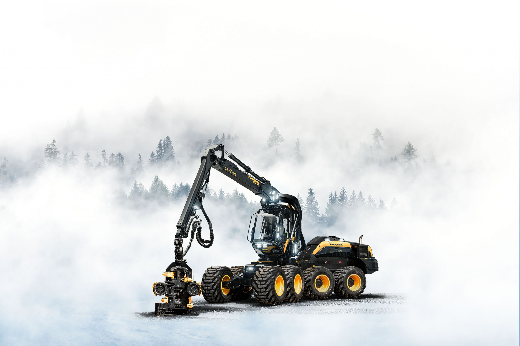 Компания Ponsse представила харвестер Scorpion нового поколения