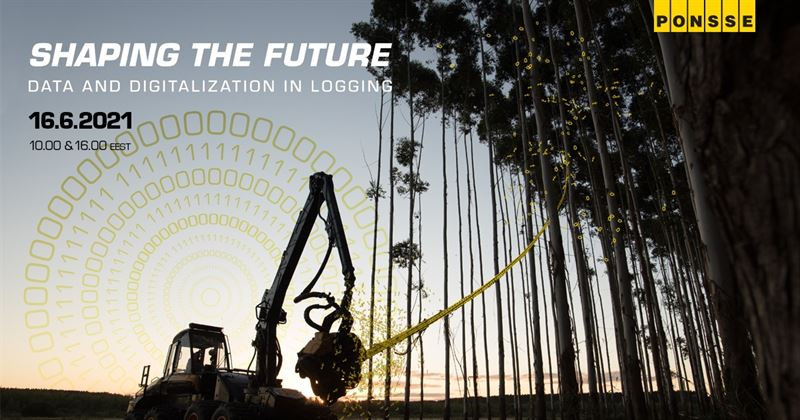 Компания Ponsse приглашает на вебинар, посвященный будущему лесозаготовки